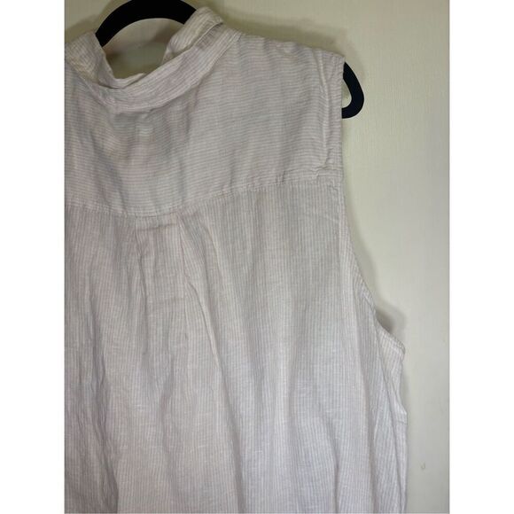 Tahari Plus sSize Linen Sleeveless Shift Dress size 3X NWT - Picture 14 of 16
